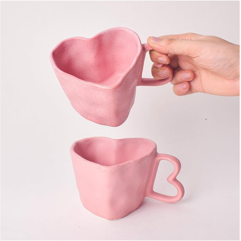 Pink Heart Cup ( Set of 2) | Pinterest Inspired Design