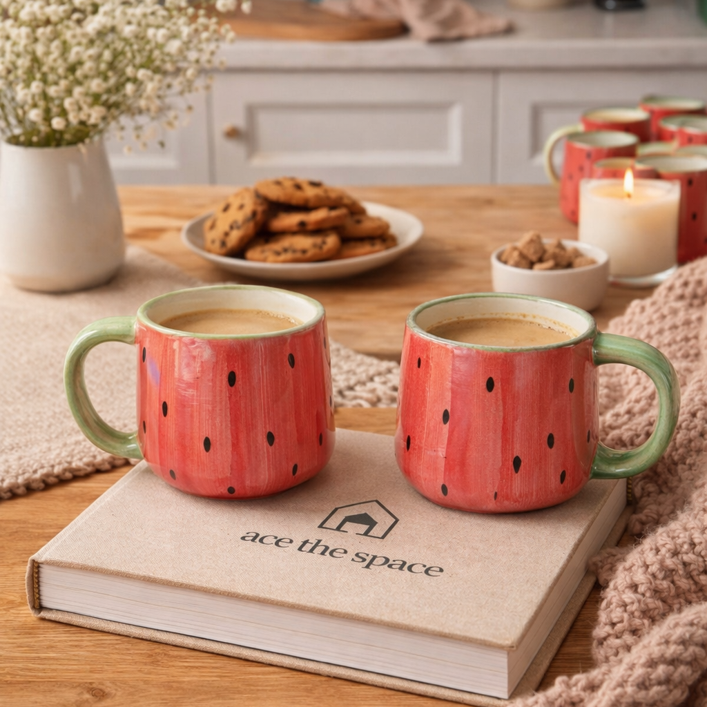 WATERMELON COFFEE MATCHING CUPS (Set of 2) | Pinterest Inspired Design