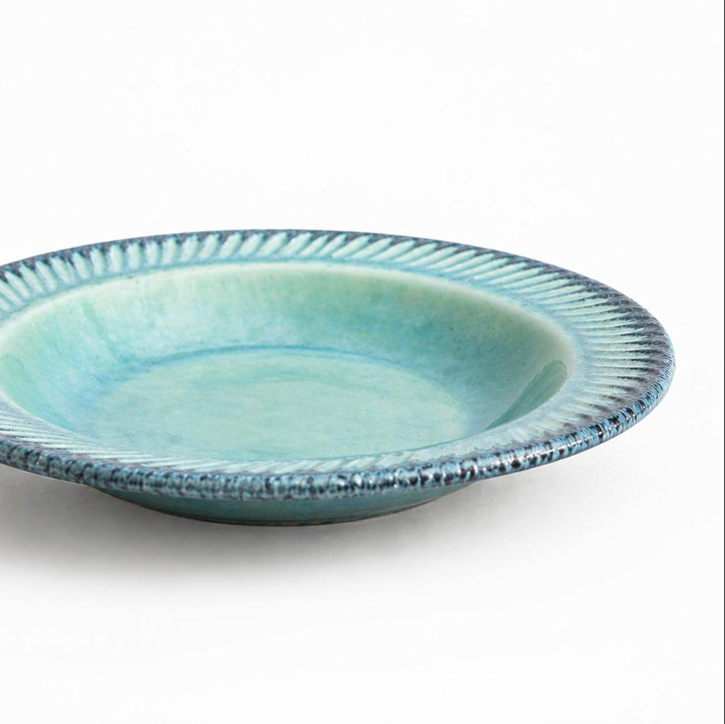 Strata Etched Pasta Plate  (Set of 1 )| Ceramic