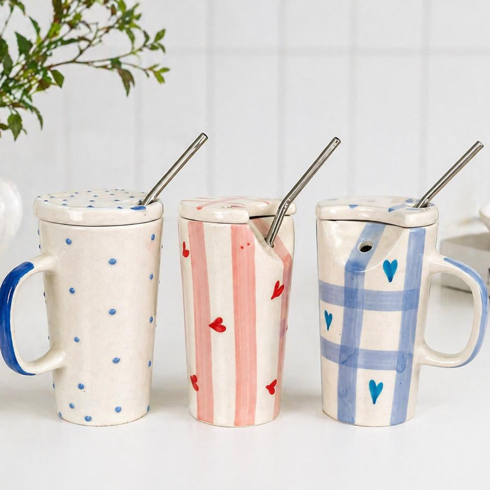 Aurelia Cold Coffee Sipper with steel straw (Set of 1) | Pinterest Inspired Design