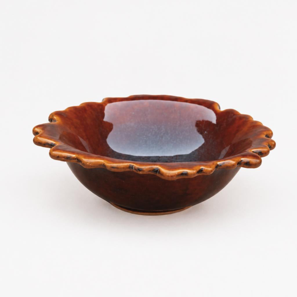 Fluted Curry Studio Ceramic Bowl (set of 1)