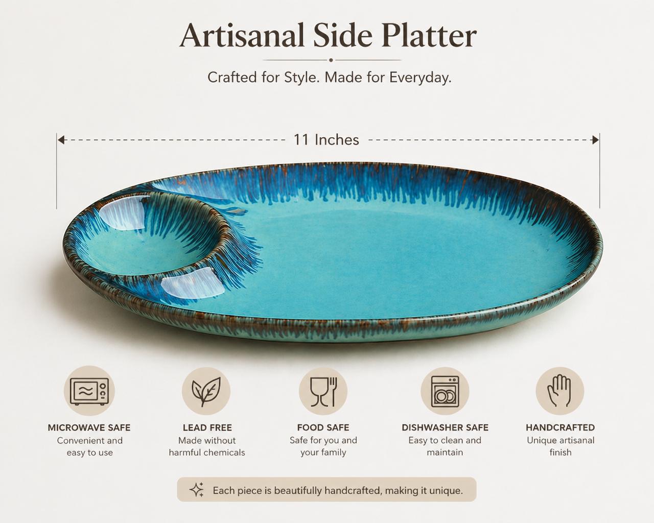 Artisanal Side Platter (set of 1)