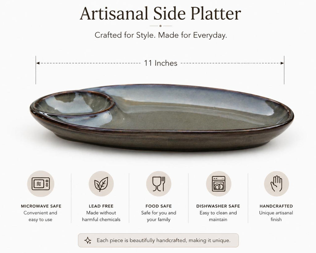 Artisanal Side Platter (set of 1)