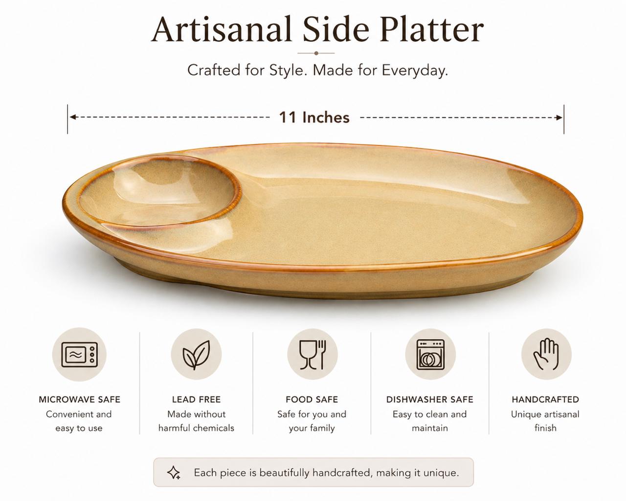 Artisanal Side Platter (set of 1)