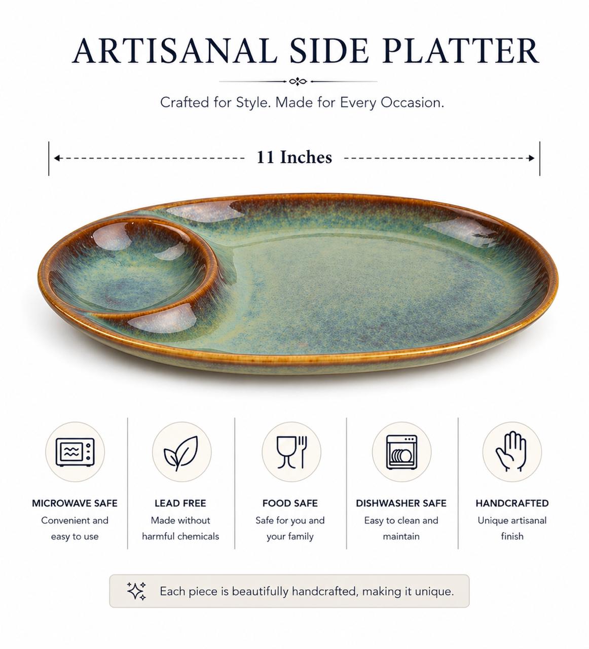 Artisanal Side Platter (set of 1)