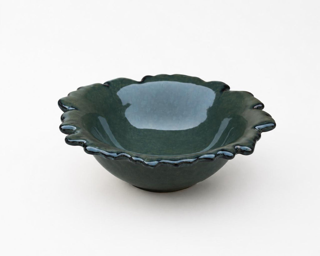Fluted Curry Studio Ceramic Bowl (set of 1)