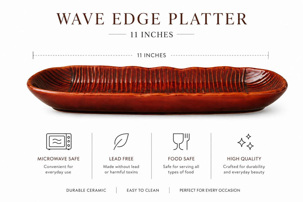 Artisanal Long Snack Platter (set of 1)