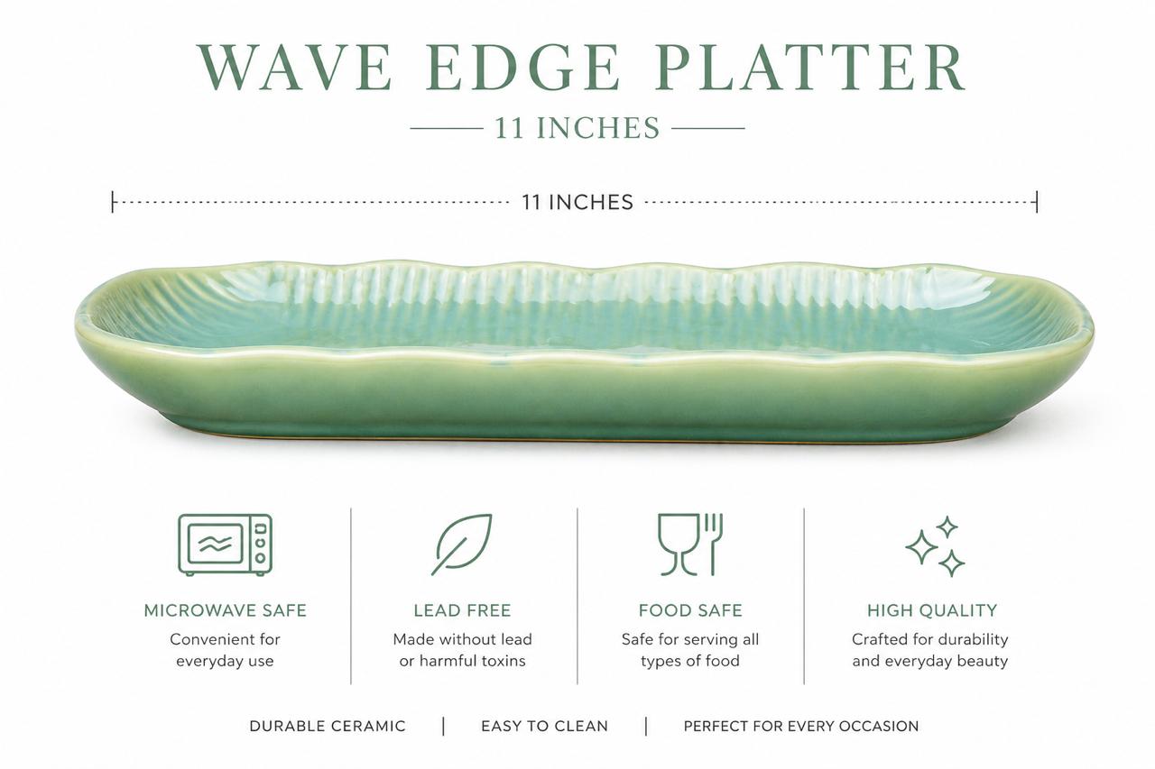 Artisanal Long Snack Platter (set of 1)