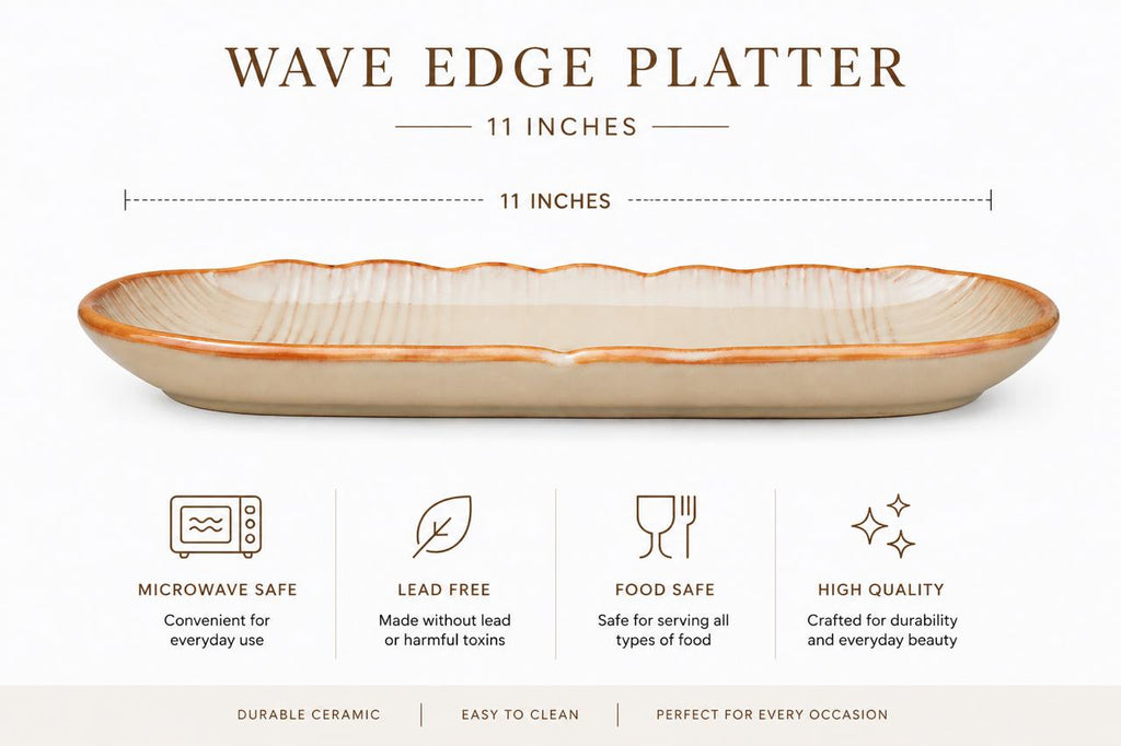 Artisanal Long Snack Platter (set of 1)