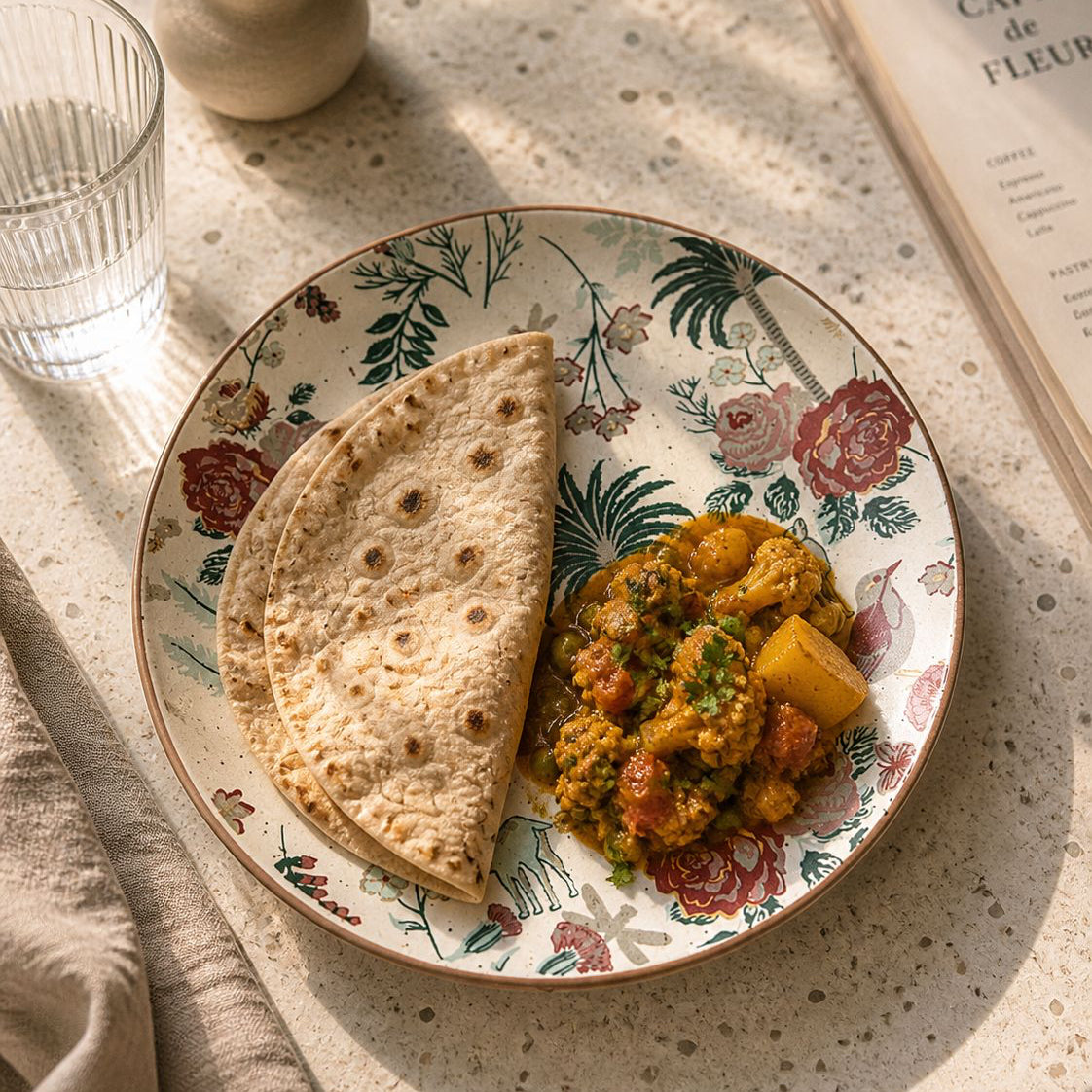 Flore Tropica Dinner Plate | Ceramic