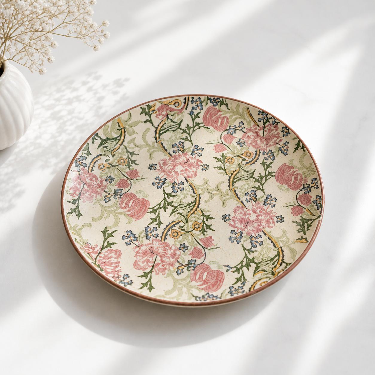 Pink Petal Isle Dinner Plate | Ceramic