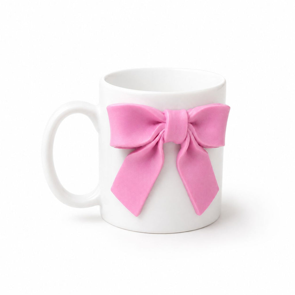 PINK 3-D BOW COFFEE CUP (Set of 1) | Perfect gifting option
