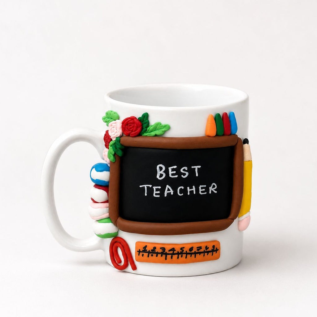 3-D BEST TEACHER'S COFFEE CUP (Set of 1) | Perfect gifting option