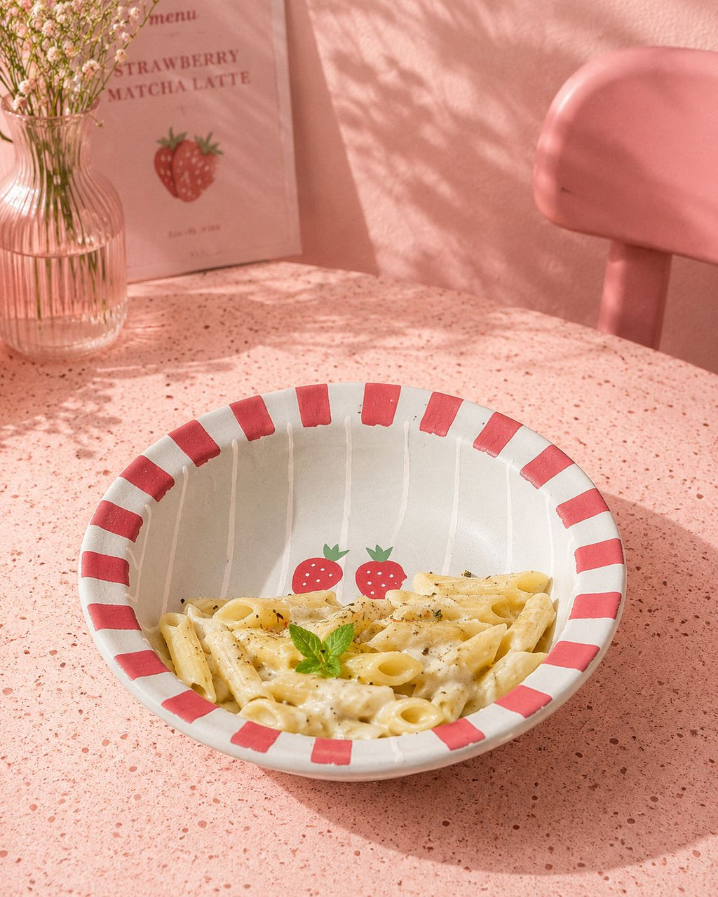 Twirl & Taste Pasta Plate  (Set of 1 )| Ceramic