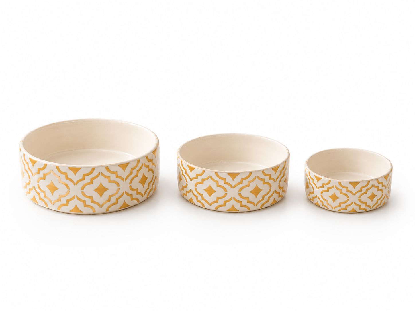 Happy Breakfast Bowls (Set of 3) | Ceramic