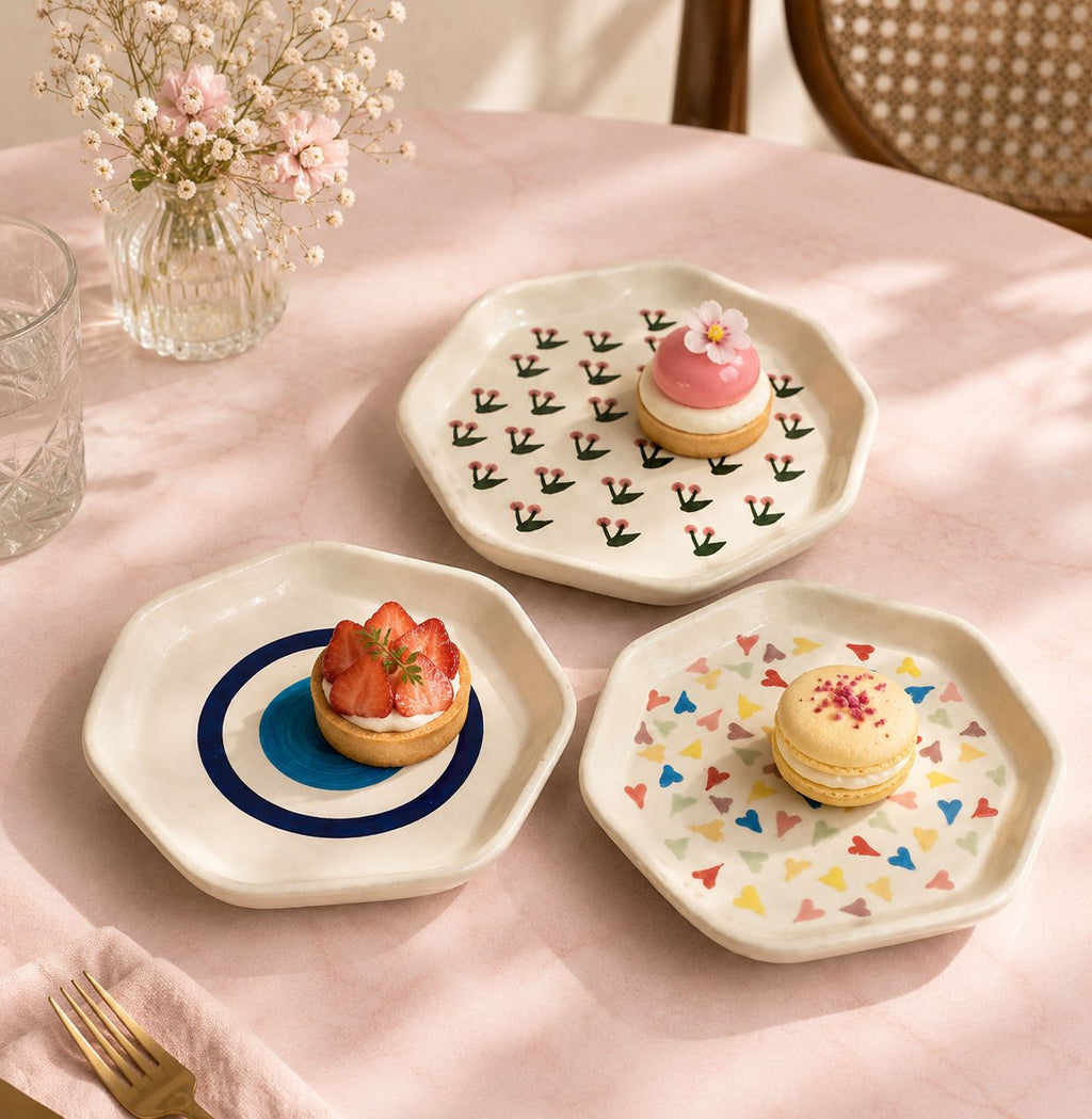 Bloom Dessert Plates (set of 3)