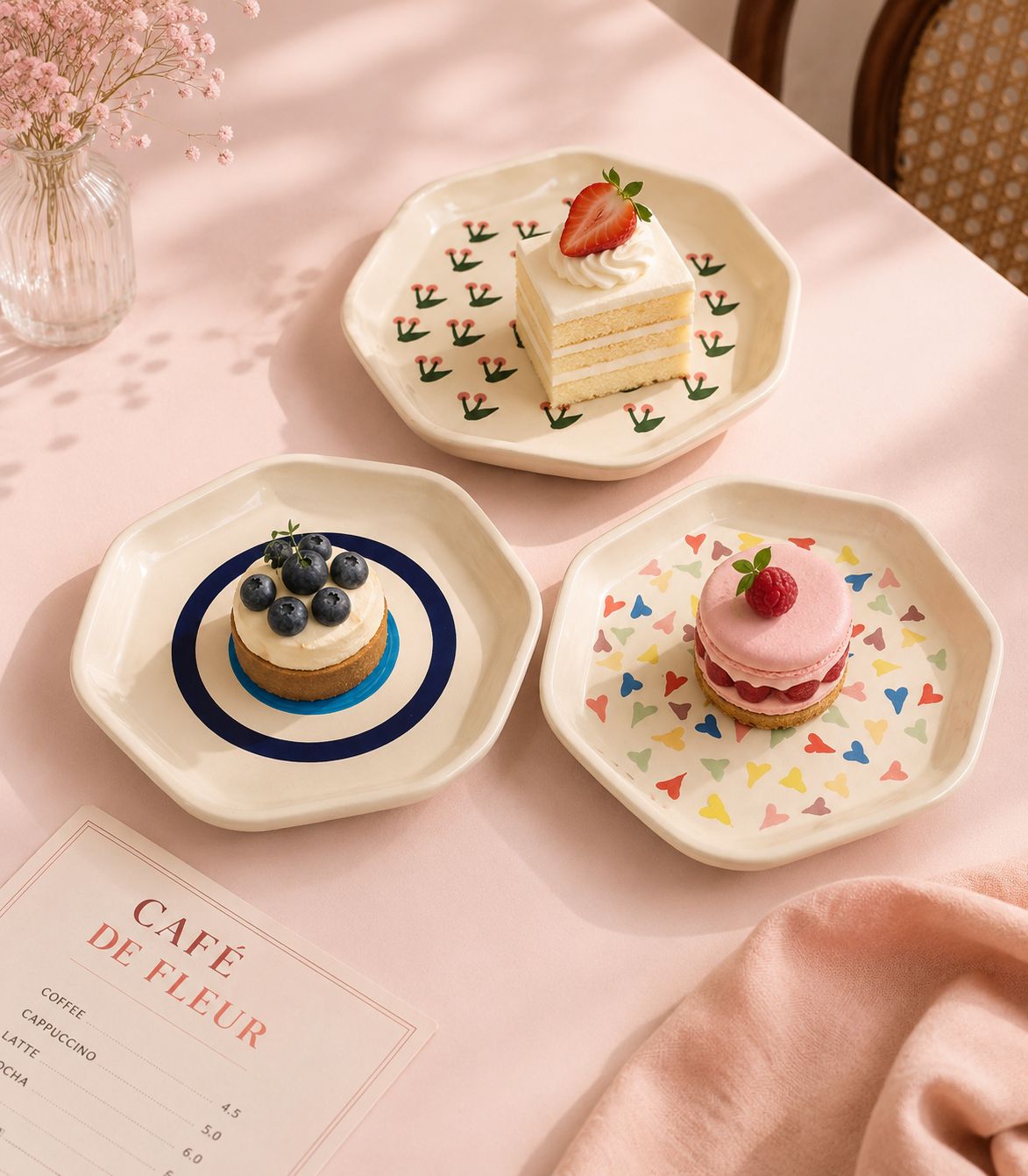 Bloom Dessert Plates (set of 3)