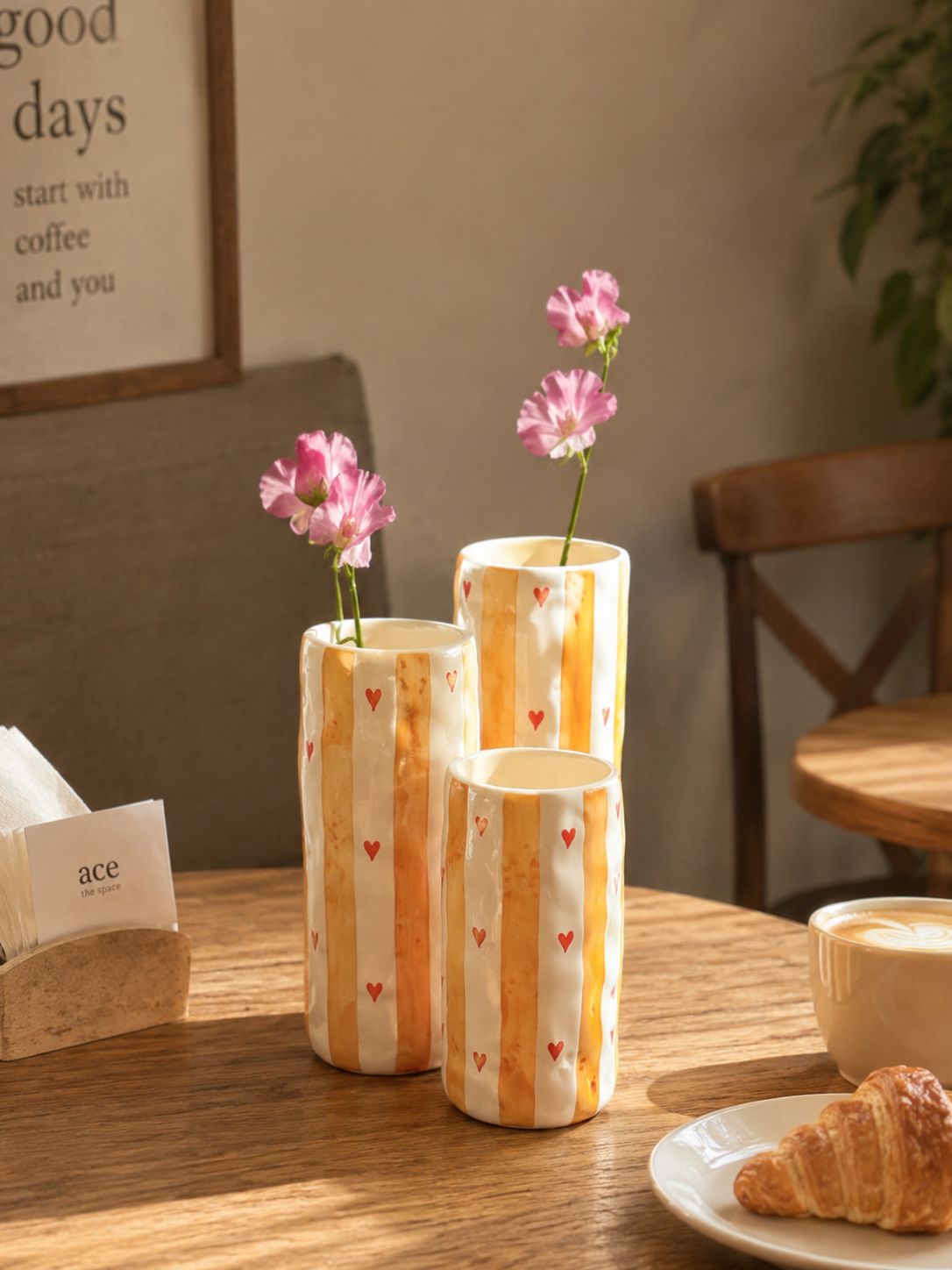 Blossom Grace Long Ceramic Vase | Perfect gifting option