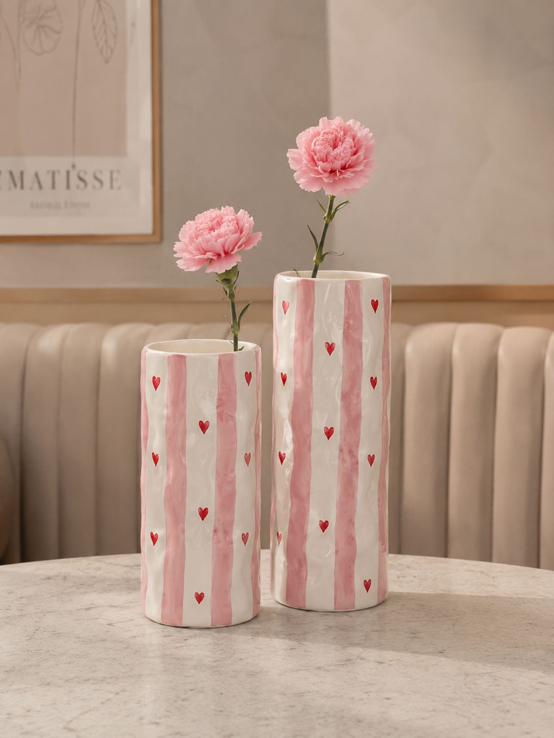 Blossom Grace Long Ceramic Vase | Perfect gifting option