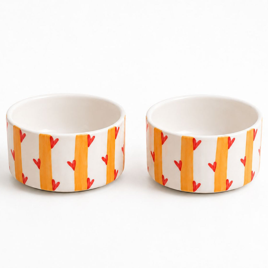 Golden Love Breakfast/Snack Bowls (set of 2)