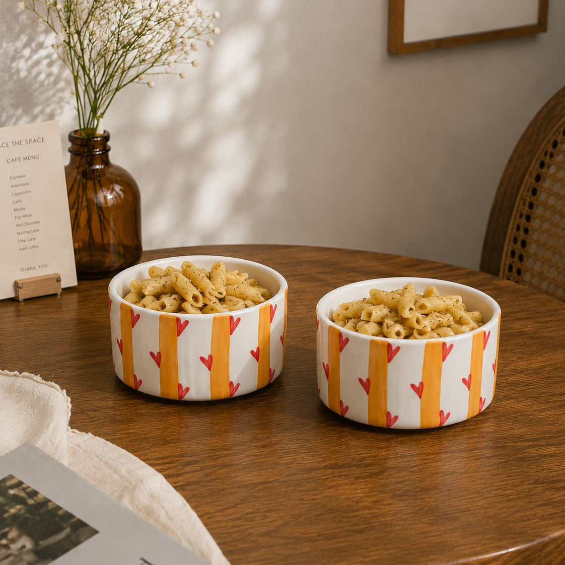Golden Love Breakfast/Snack Bowls (set of 2)