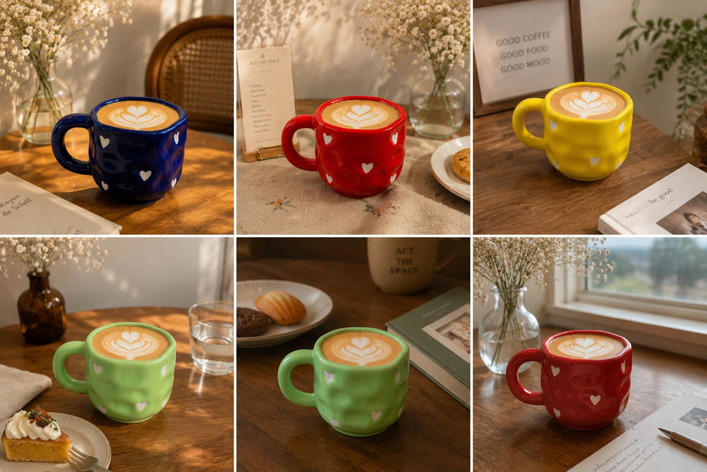Cozy Heart Tea Cups (Set of 2) | Perfect gifting option