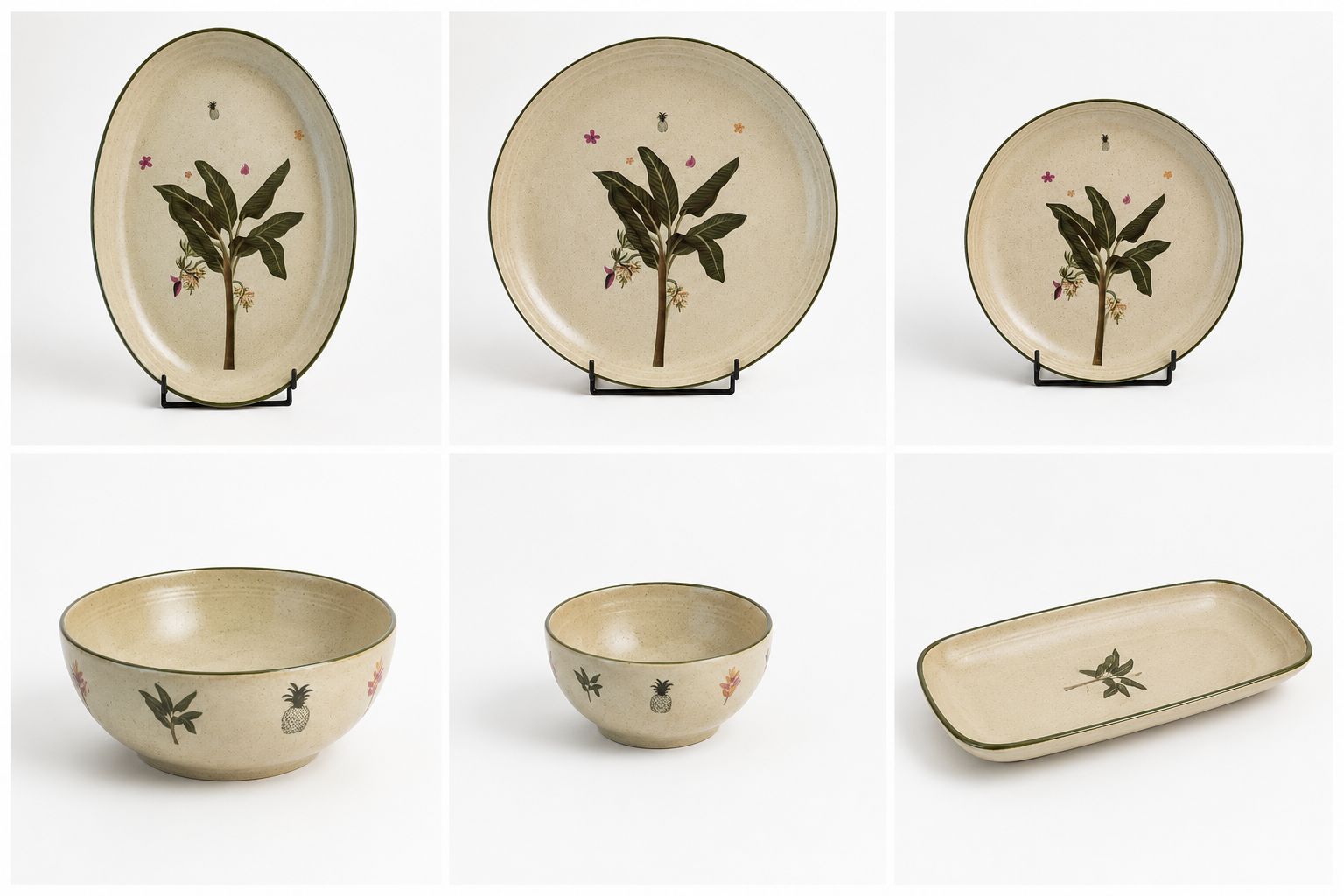 Palm Paradise Dinner Set | Porcelain