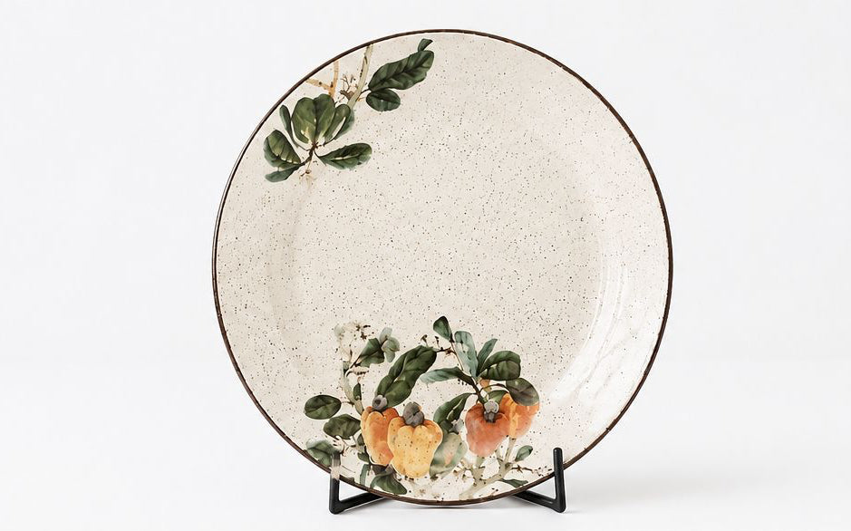 Tiki Golden Flowers Dinner Set | Porcelain