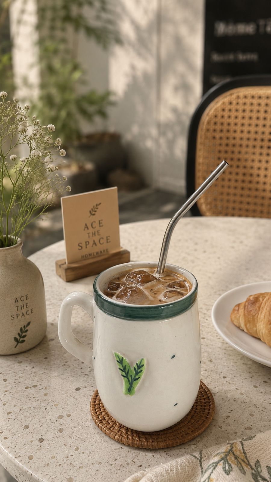 Nature Sip Sipper with lid and steel straw (Set of 1) | Pinterest Inspired Design