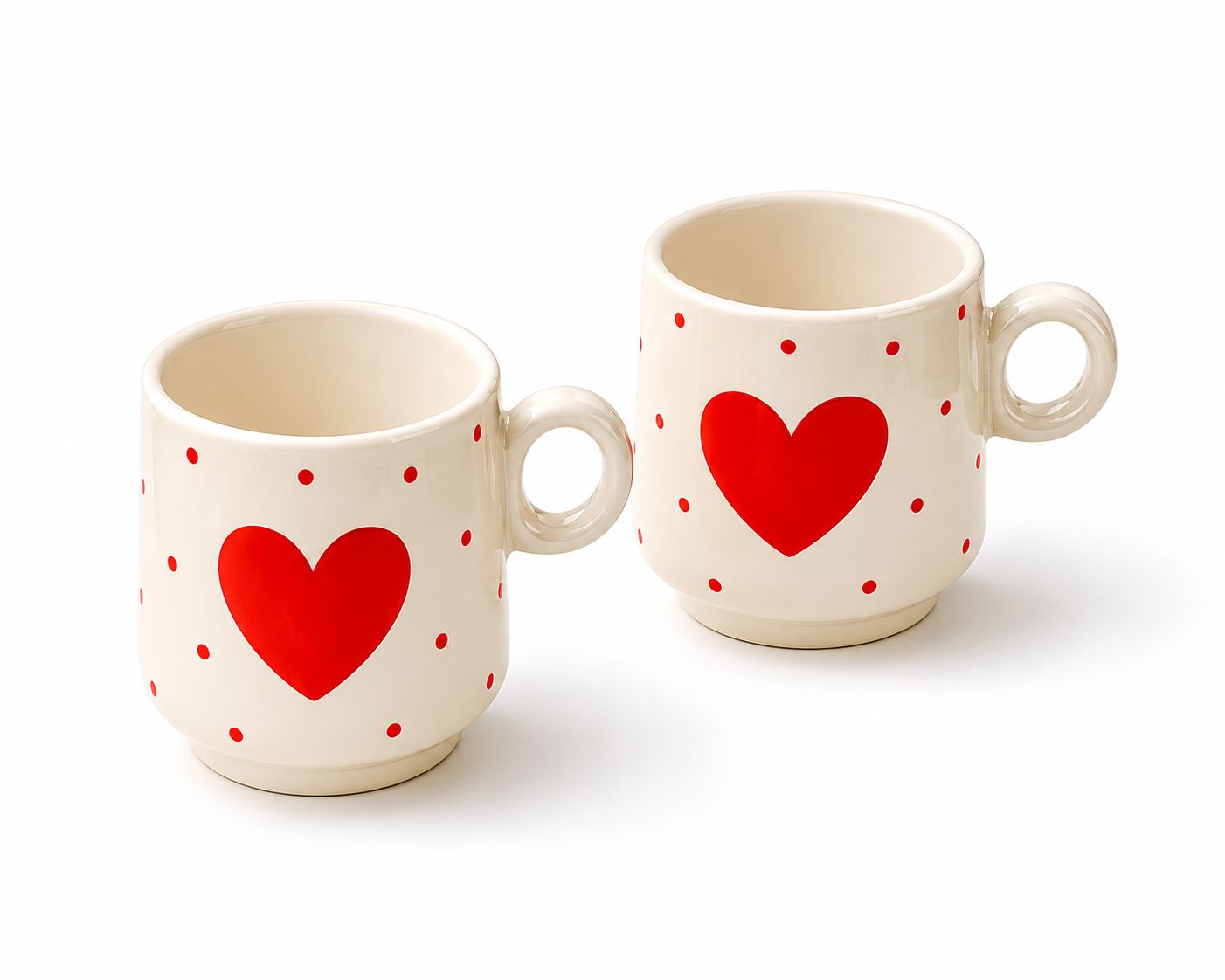 HEART WHISPER COFFEE CUPS (Set of 2) | Perfect gifting option