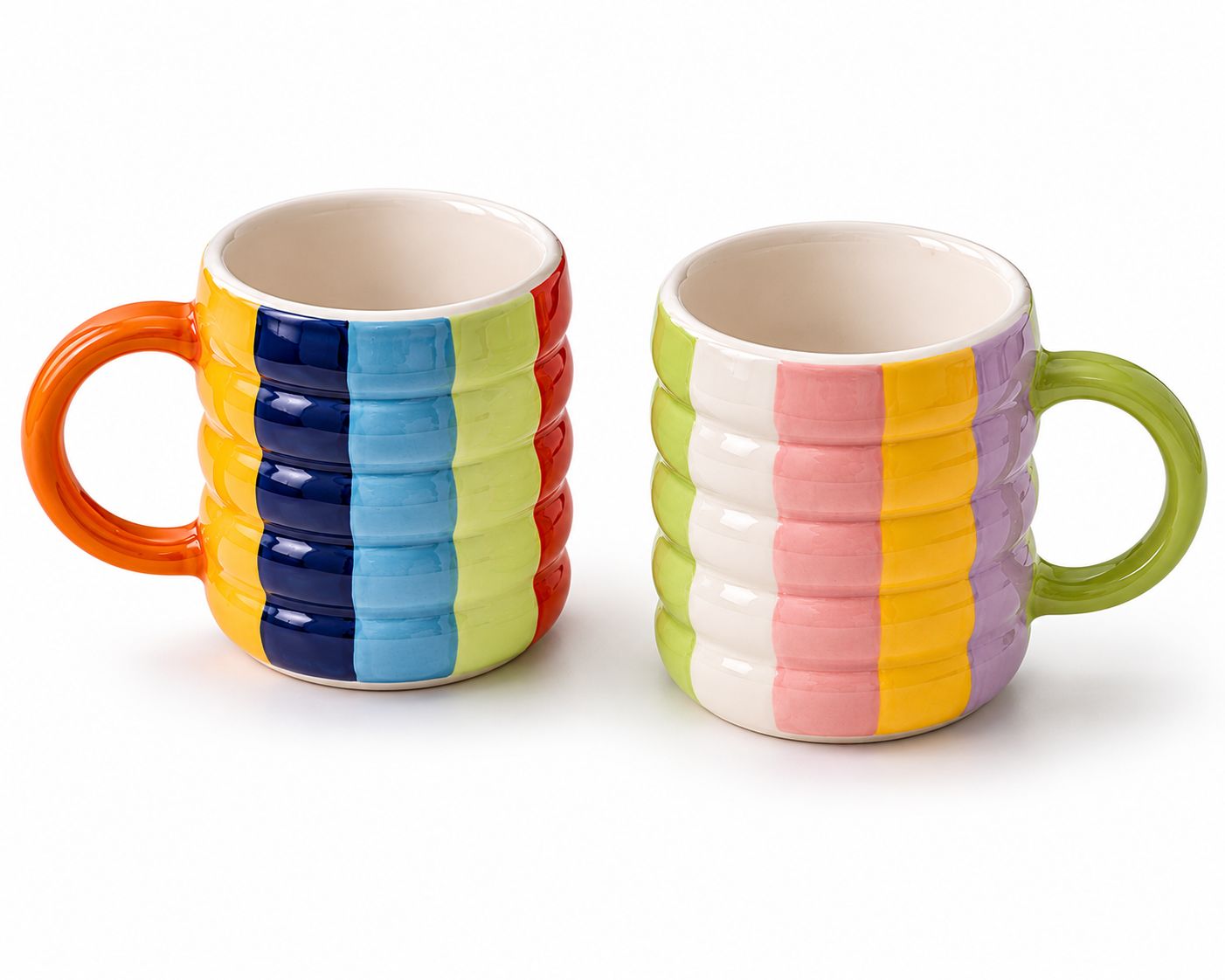RAINBOW BUBBLE COFFEE CUPS (Set of 2) | Perfect gifting option