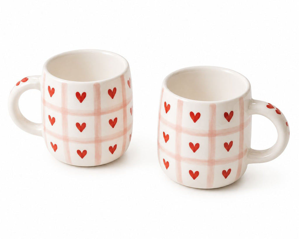 SIMPLY HEART COFFEE CUPS (Set of 2) | Perfect gifting option