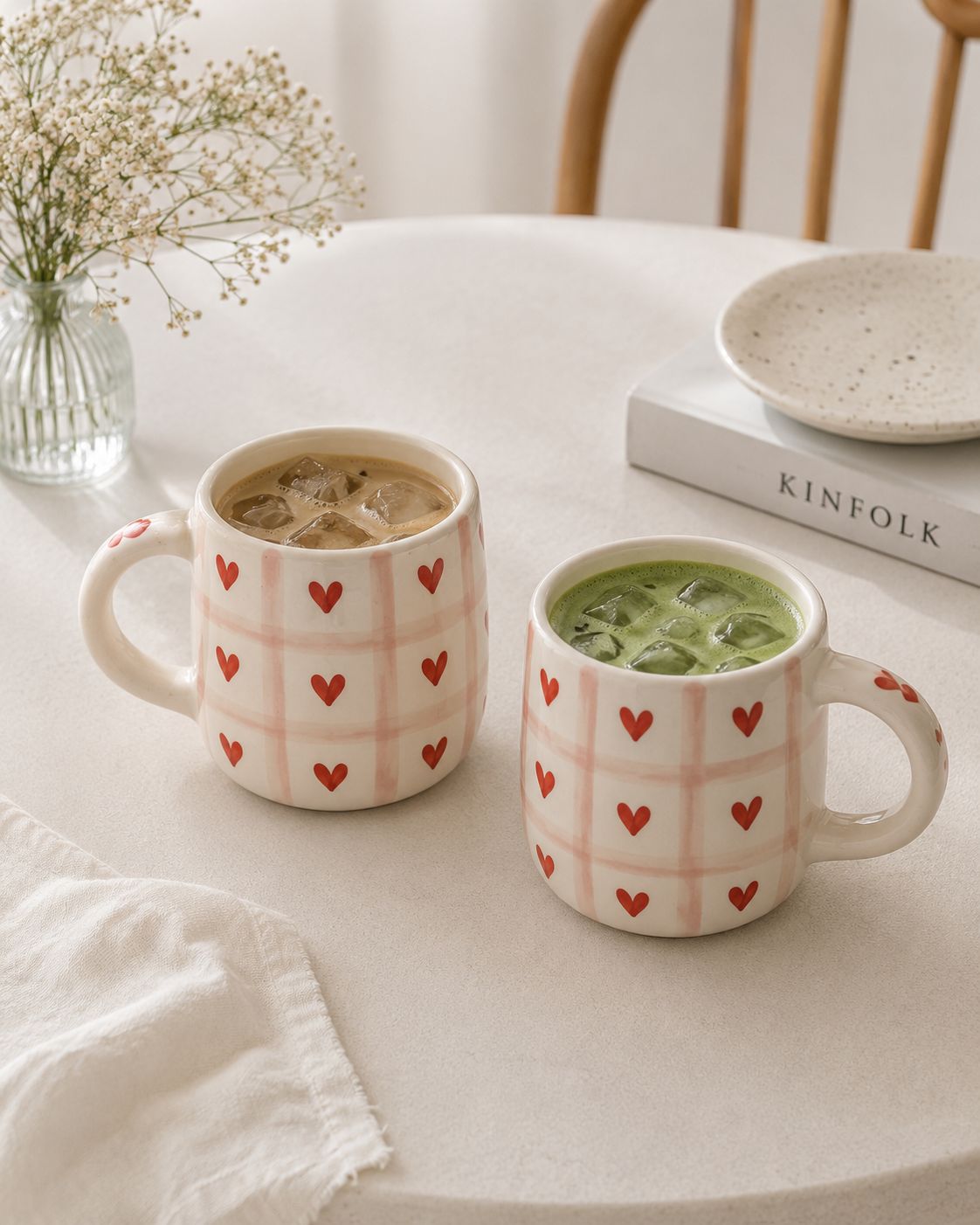 SIMPLY HEART COFFEE CUPS (Set of 2) | Perfect gifting option