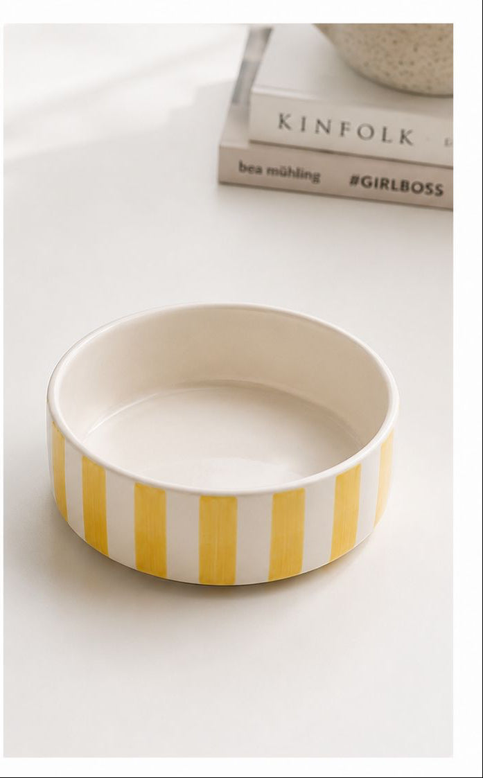 Stripe Love Breakfast/Snack Bowls (set of 2)