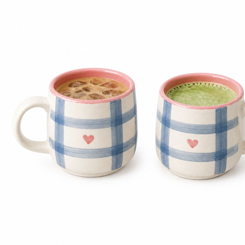 MONO HEARTS COFFEE CUPS (Set of 2) | Perfect gifting option