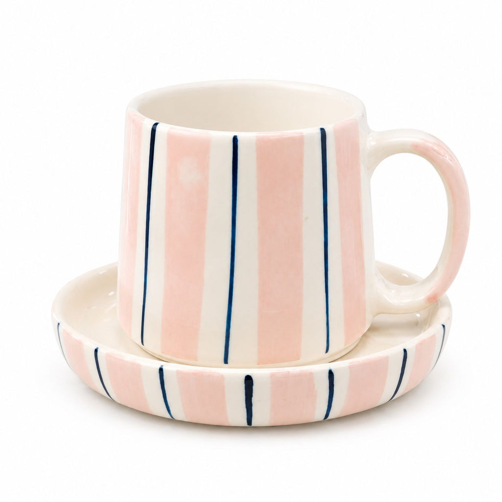 PINK CHARM CUP AND SAUCER (Set of 1) | Pinterest Inspired Design