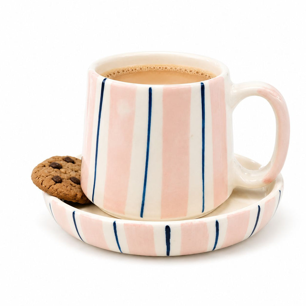 PINK CHARM CUP AND SAUCER (Set of 1) | Pinterest Inspired Design