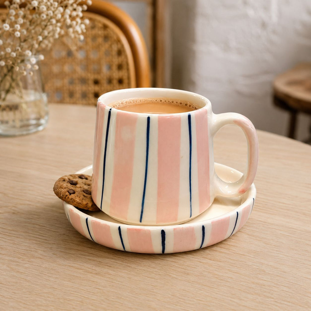 PINK CHARM CUP AND SAUCER (Set of 1) | Pinterest Inspired Design