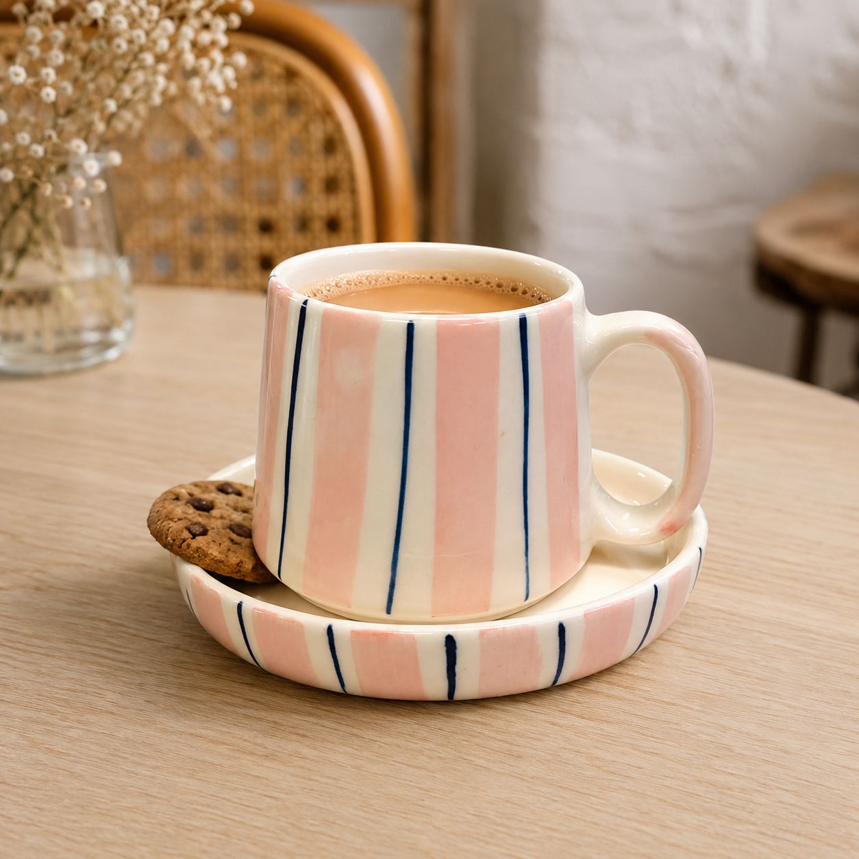 PINK CHARM CUP AND SAUCER (Set of 1) | Pinterest Inspired Design