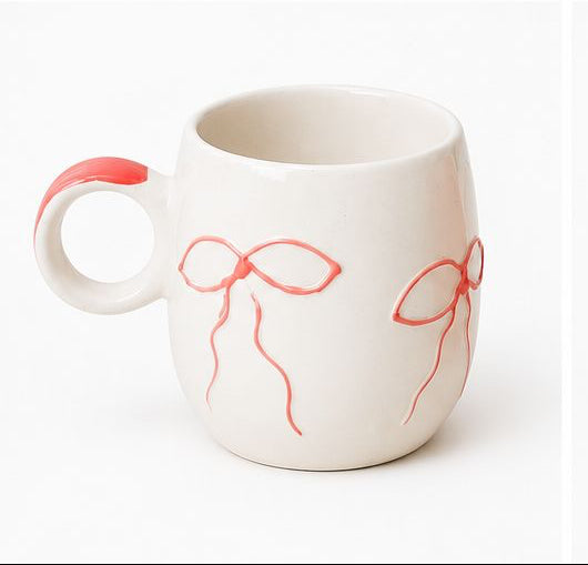 Set of six uniquely designed mugs on a white background