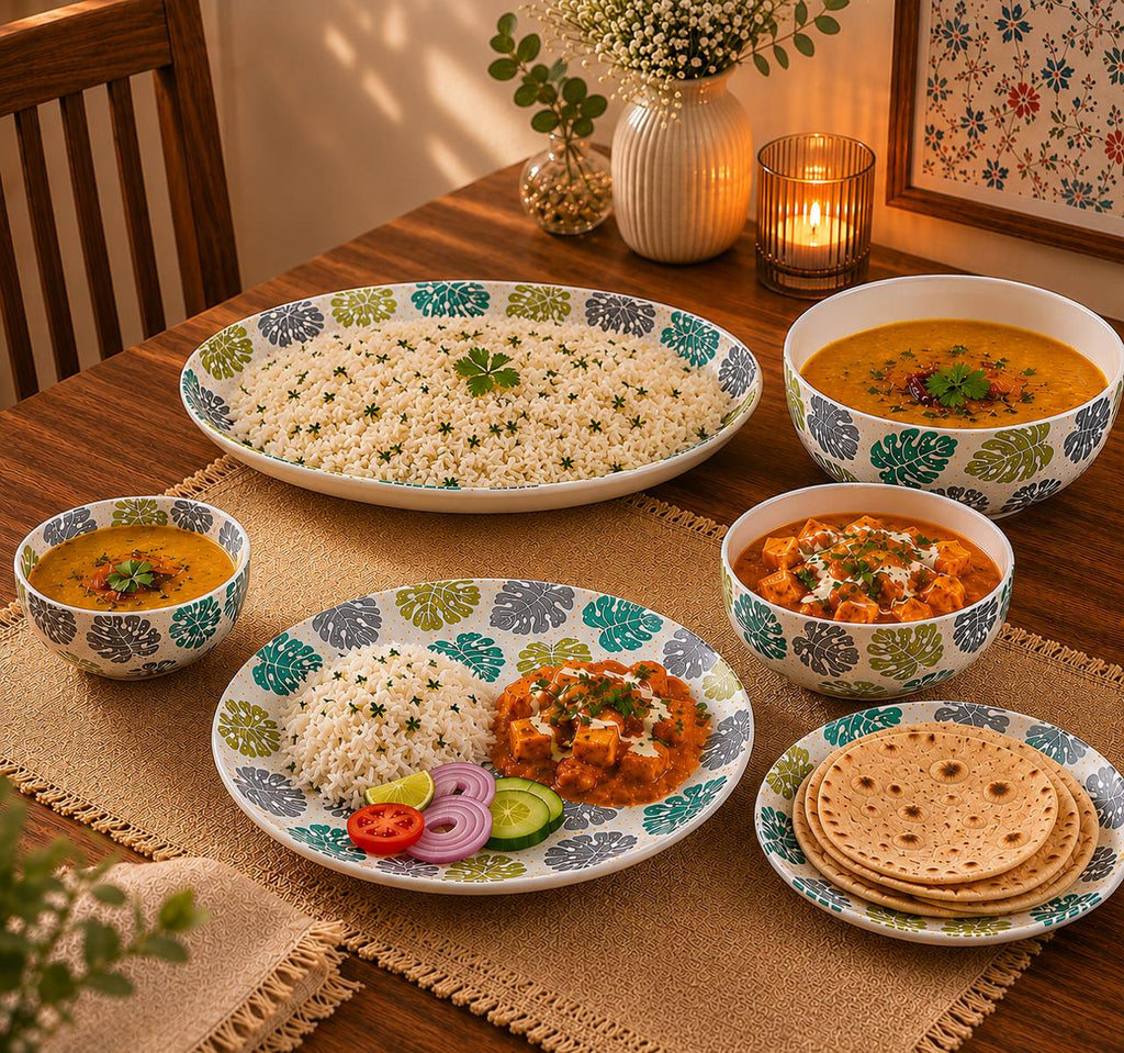Leaf Symphony Dinner Set | Porcelain