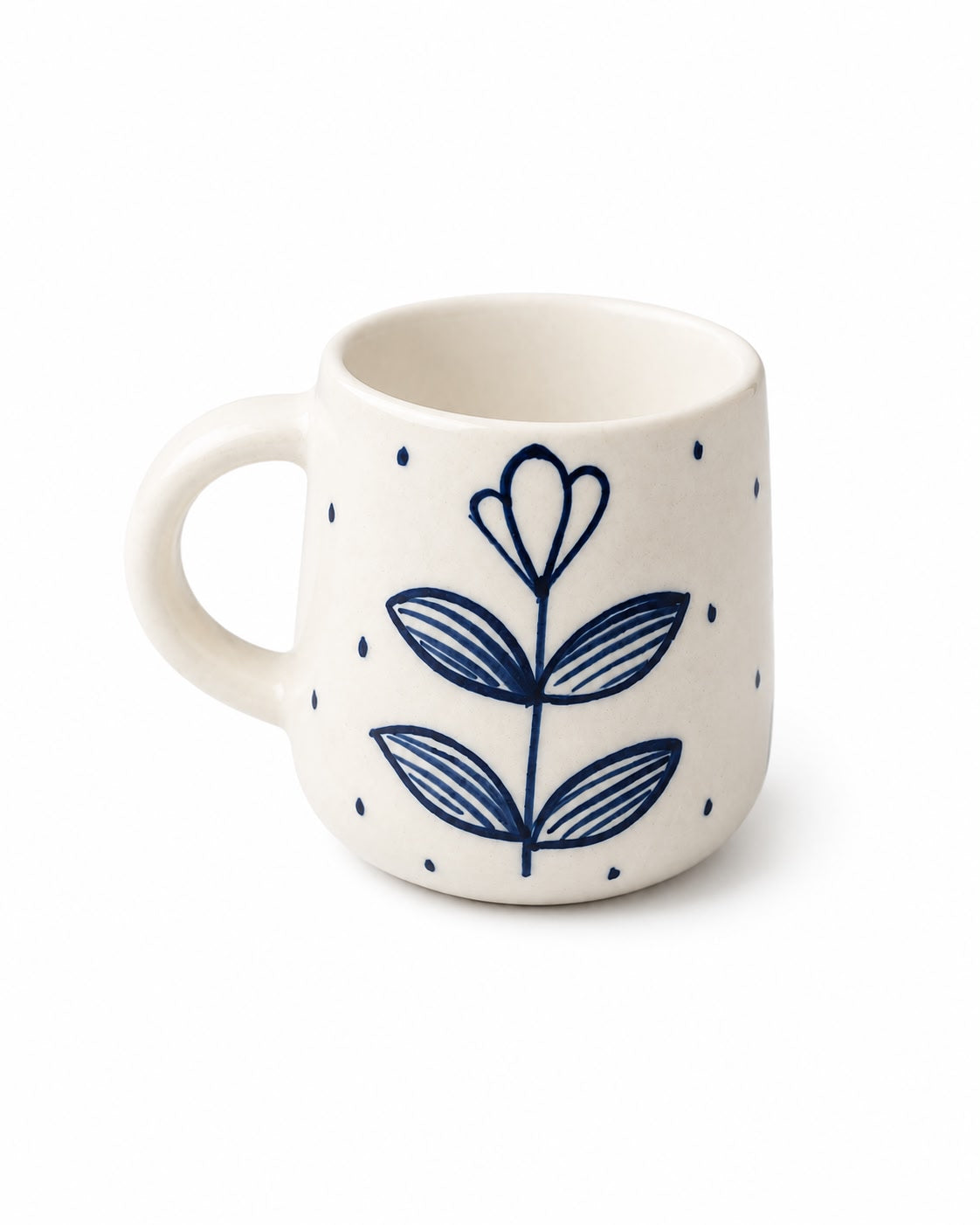 INDIGO BLOOM COFFEE CUPS (Set of 2) | Perfect gifting option