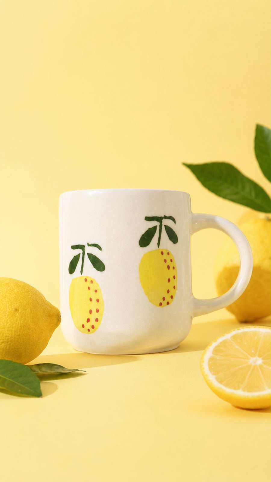 Zesty Lemon  Mugs (Set of 1) | Perfect gifting option