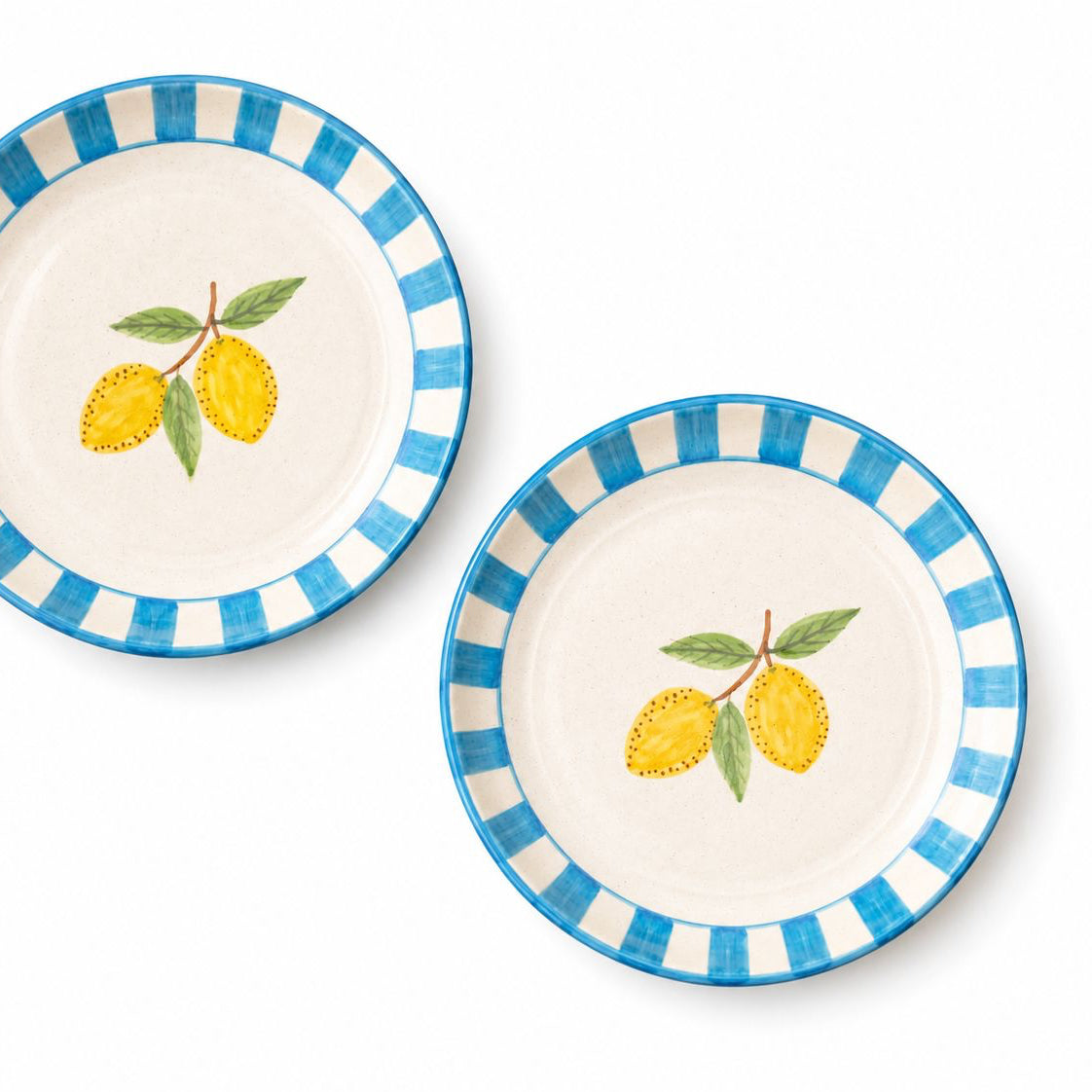 Sicily Snack Plates ( Set of 2) | Ceramic
