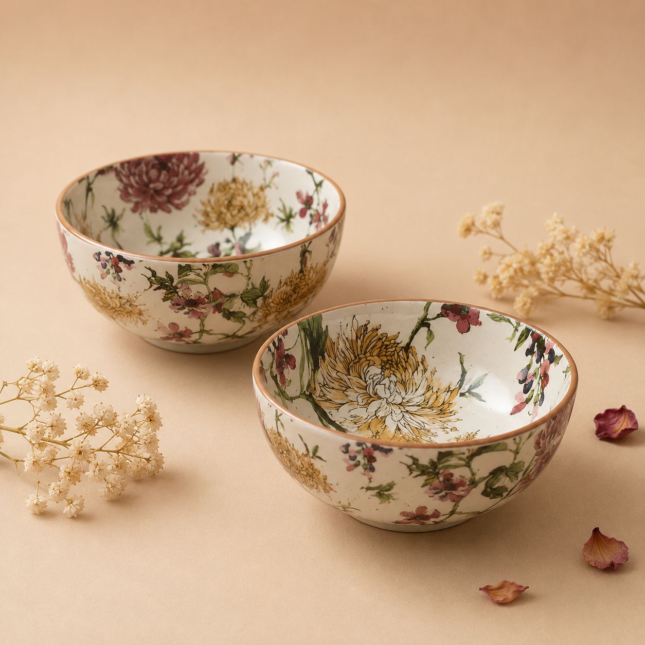 Flowerfield Serving Bowl Set (set of 2)