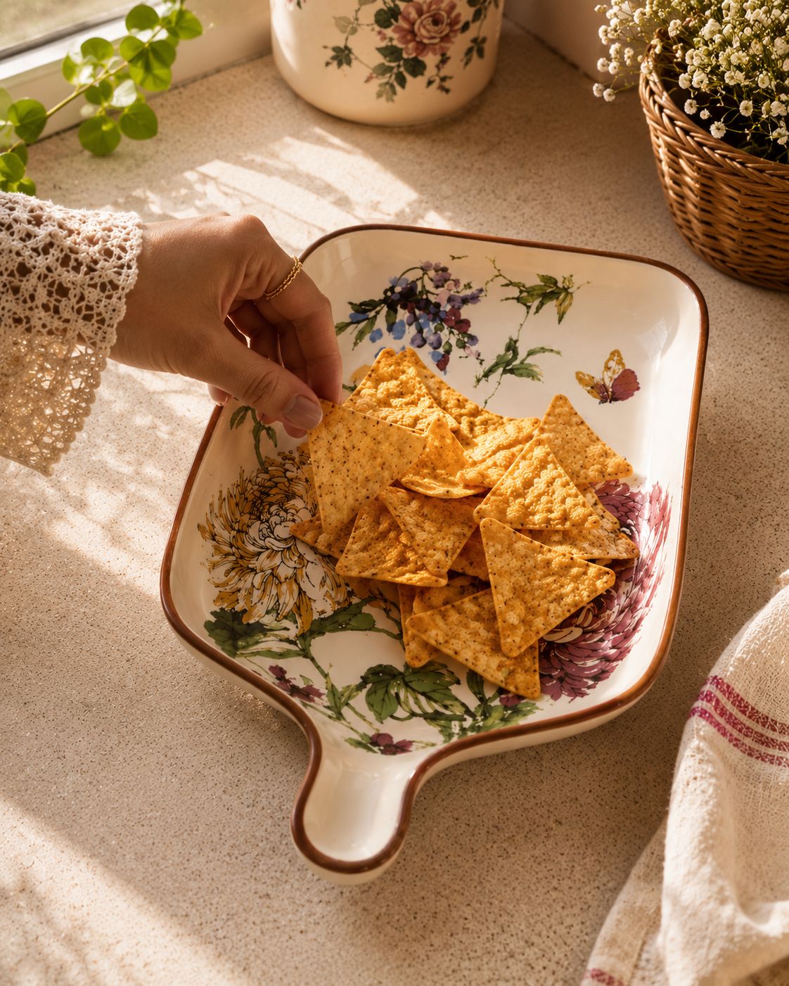 Flower field Snack Platter (set of 1)