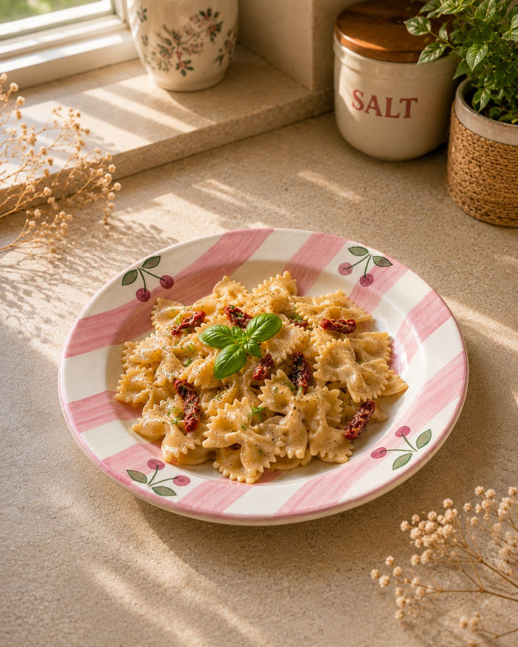 Ma Cherie Pasta Plate  (Set of 1 )| Ceramic