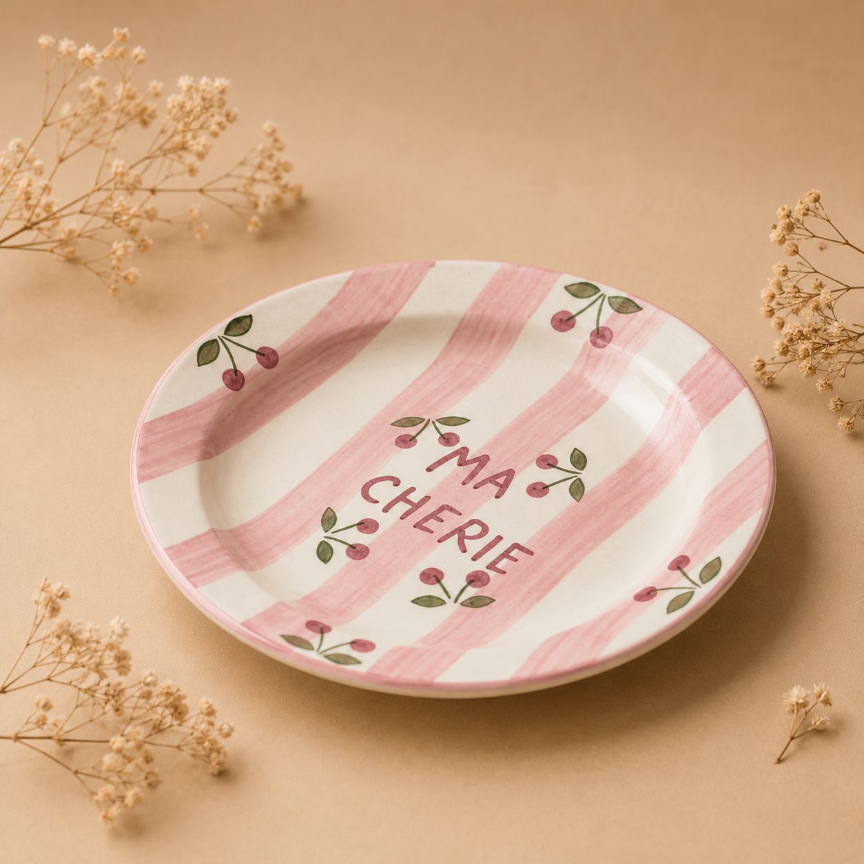 Ma Cherie Pasta Plate  (Set of 1 )| Ceramic