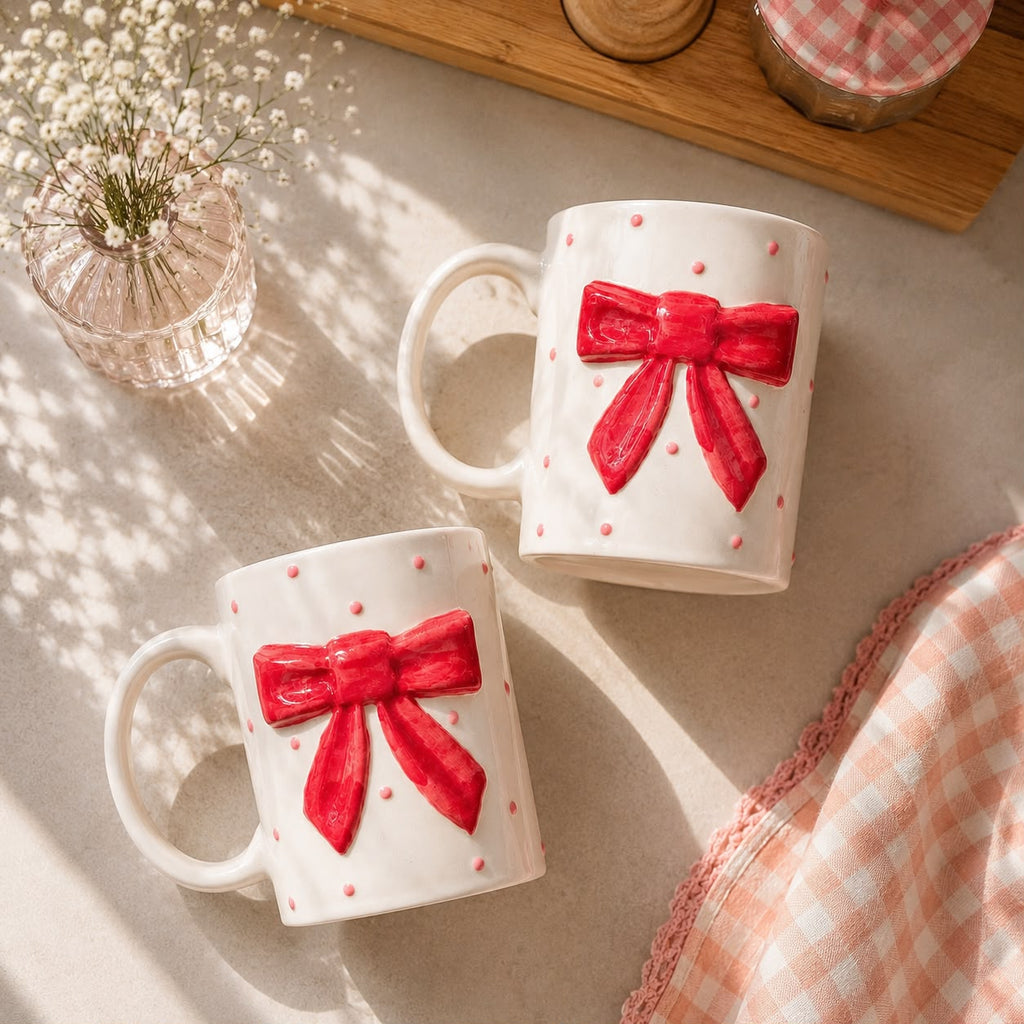 Scarlet Bow Mug (Set of 1) | Pinterest Inspired Design
