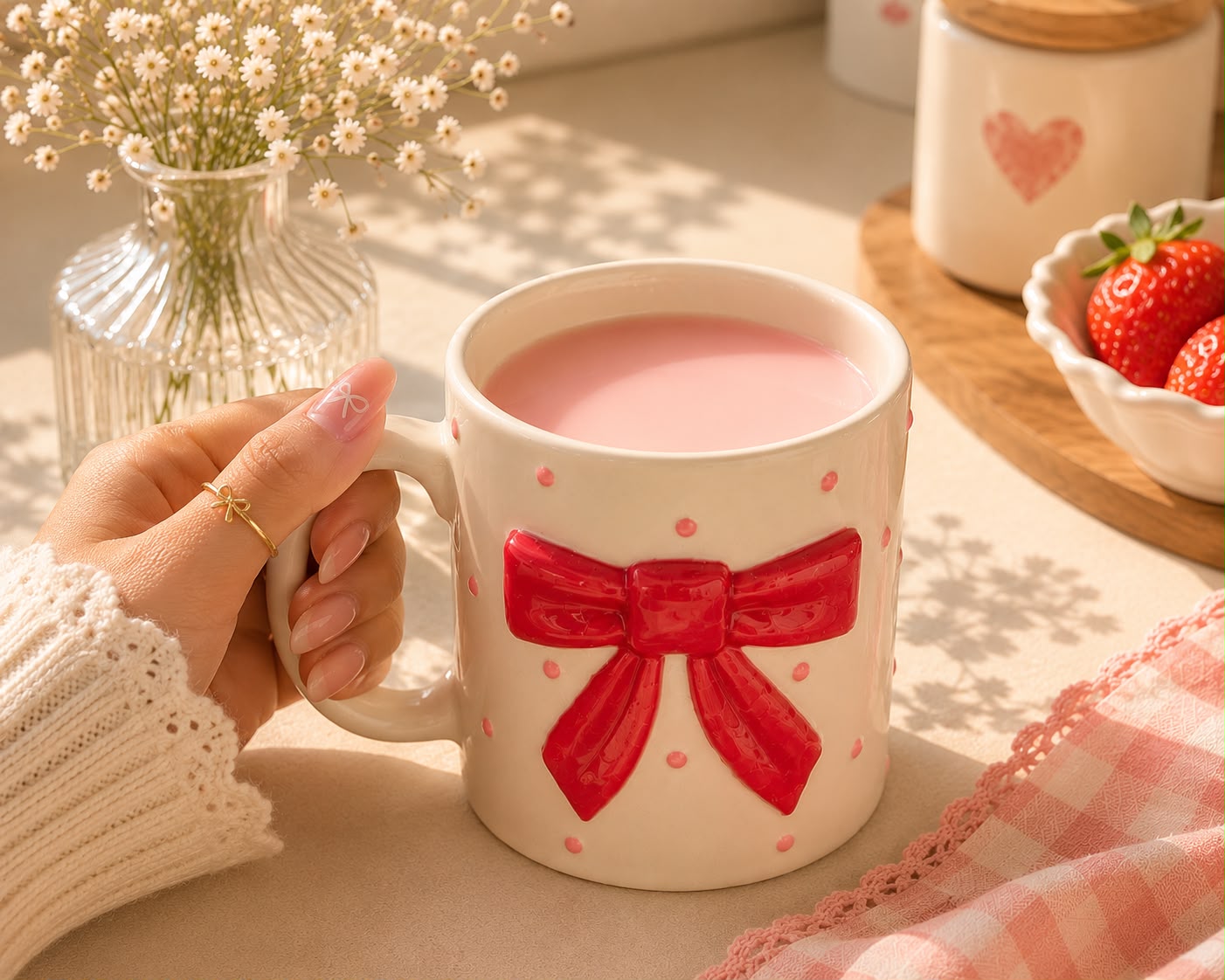 Scarlet Bow Mug (Set of 1) | Pinterest Inspired Design